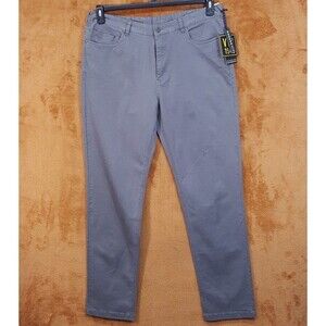 VINTAGE 1946 Pants Mens 38 Gray Stretch Twill 5 Pocket Chino Jeans MODERN FIT